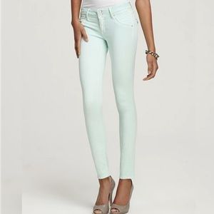Hudson Jeans Green Straight Leg Denim
